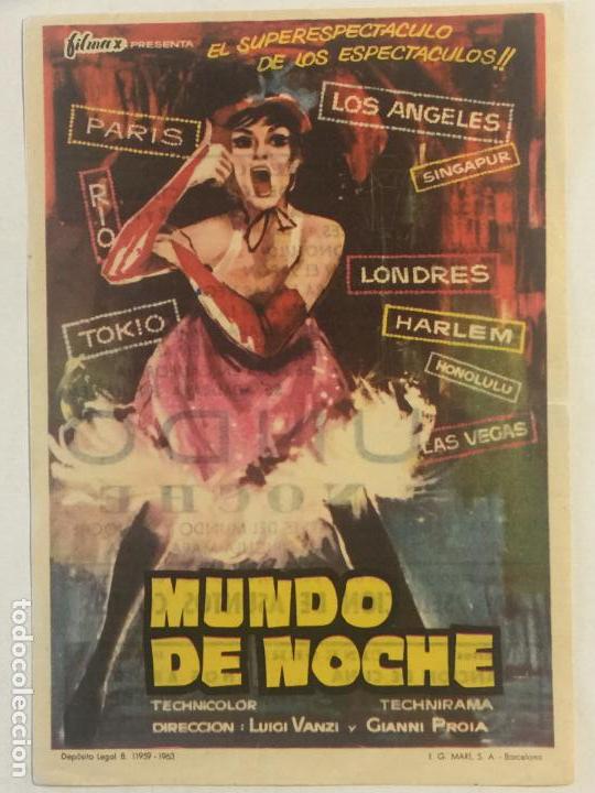 Cine: PROGRAMA DE CINE, MUNDO DE NOCHE. PROGRAMA SERRA Y MONUMENTAL (MATAR&Oacute;). - Foto 1