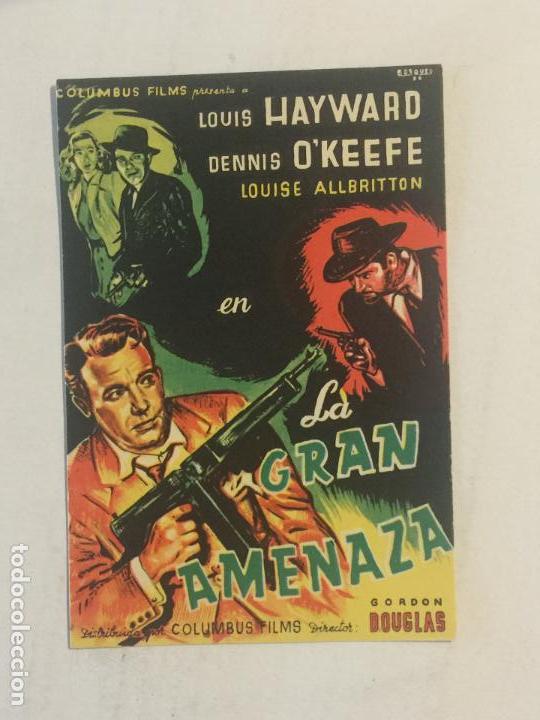 Cine: PROGRAMA DE CINE, LA GRAN AMENAZA. SIN PUBLICIDAD. - Foto 1