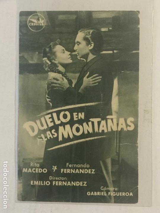 Cine: PROGRAMA DE CINE, DUELO EN LAS MONTA&Ntilde;AS. REVERSO SELLO CINE MODERNO. - Foto 1