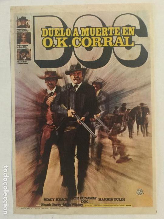 Cine: PROGRAMA DE CINE DUELO A MUERTE EN O.K. CORRAL. SIN PUBLICIDAD. - Foto 1