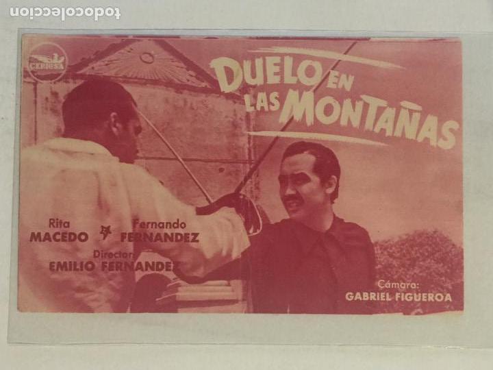 Cine: PROGRAMA DE CINE DUELO EN LAS MONTA&Ntilde;AS. REVERSO SELLO CINE MODERNO. - Foto 1