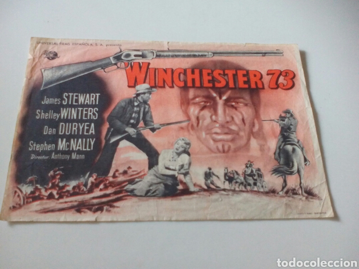 Cine: PROGRAMA DE CINE DOBLE. WINCHESTER 73. JAMES STEWART. - Foto 1