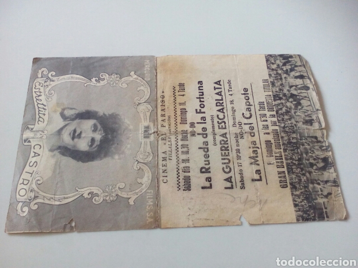 Cine: PROGRAMA DE MANO. LA MAJA DEL CAPOTE. ESTRELLITA CASTRO. - Foto 1