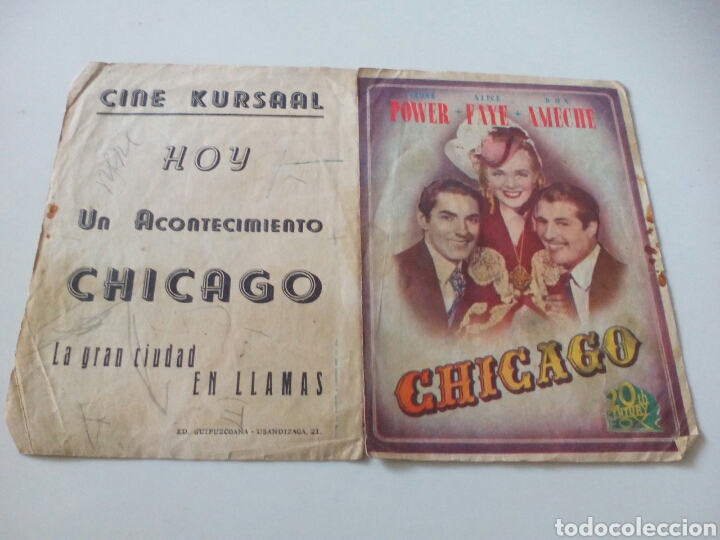 Cine: PROGRAMA DE MANO DOBLE. CHICAGO. - Foto 1