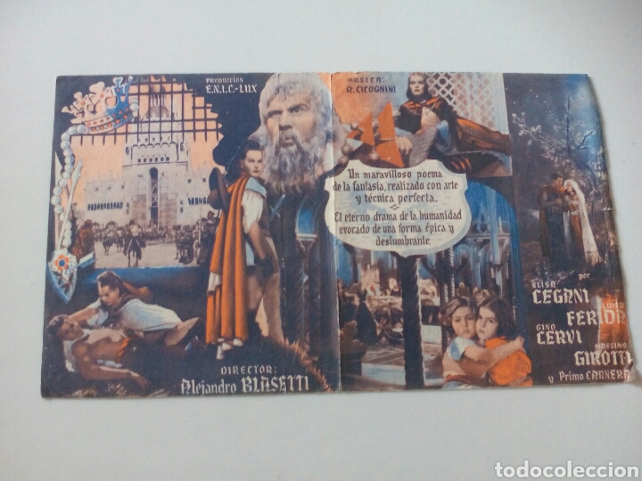 Cine: PROGRAMA DE MANO LA CORONA DE HIERRO - Foto 2