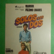 Cine: FOLLETO DE MANO CINE - PELÍCULA - SOLO LOS DOS -