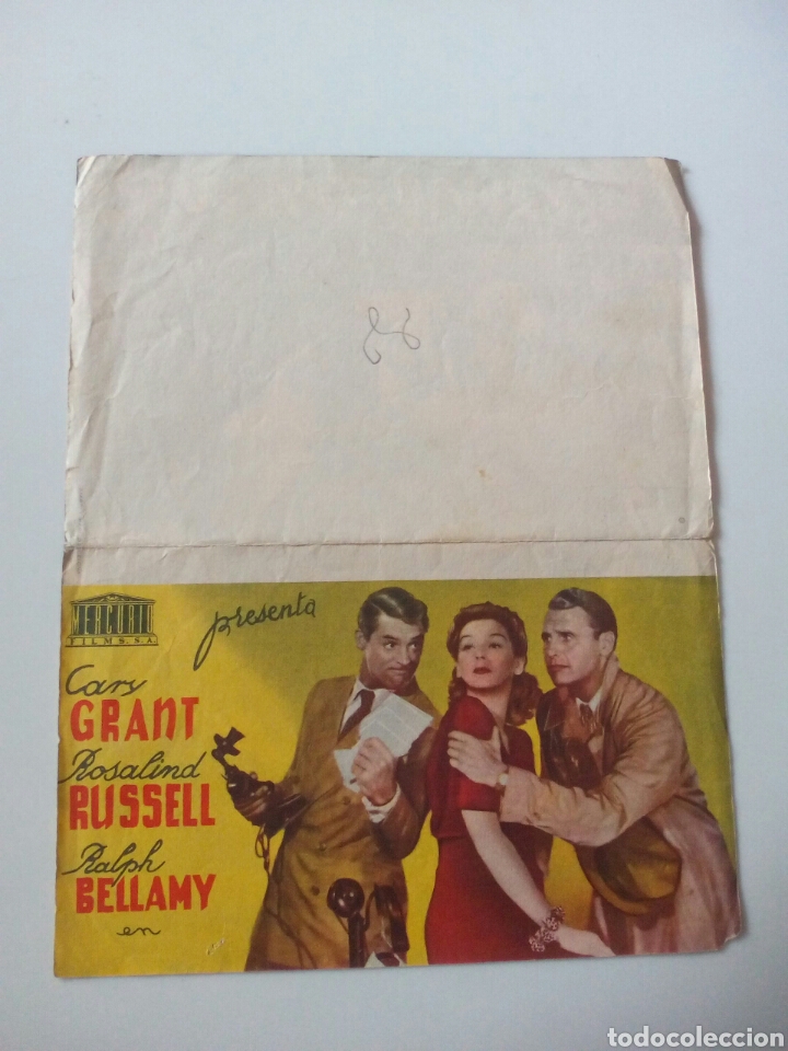 Cine: PROGRAMA DE MANO DOBLE. LUNA NUEVA. CARY GRANT.