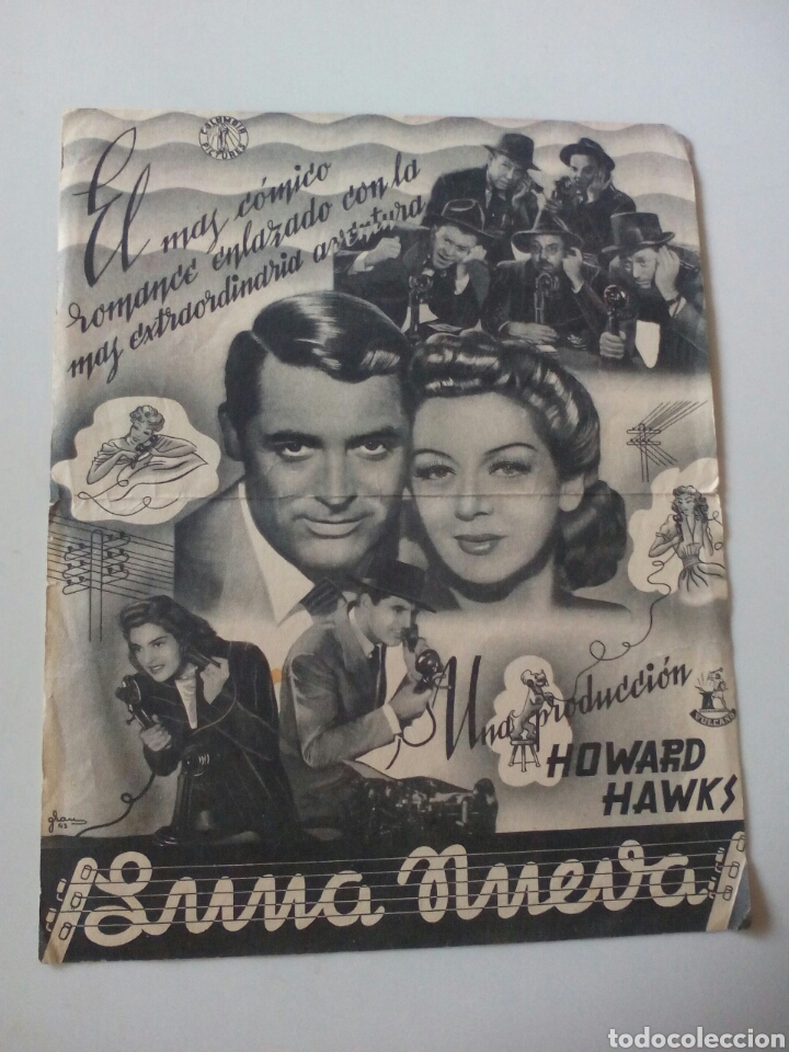 Cine: PROGRAMA DE MANO DOBLE. LUNA NUEVA. CARY GRANT. - Foto 2