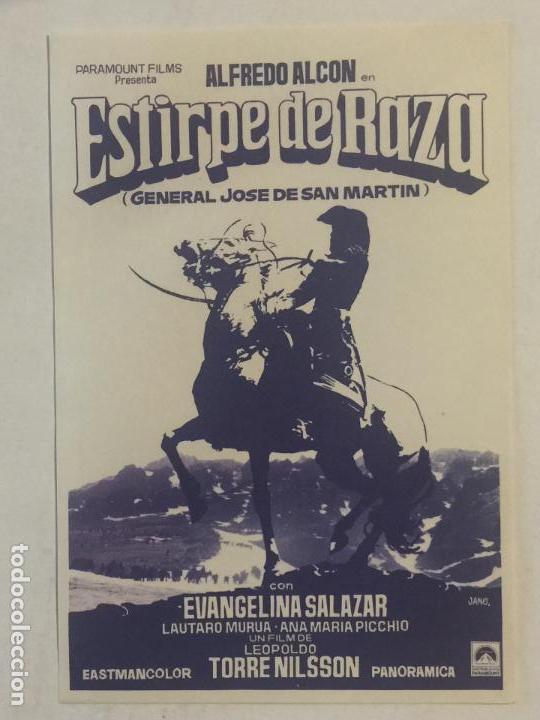 Cine: PROGRAMA DE CINE ESTIRPE DE RAZA. SIN PUBLICIDAD. - Foto 1