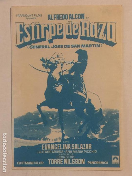 Cine: PROGRAMA DE CINE ESTIRPE DE RAZA. SIN PUBLICIDAD. - Foto 1