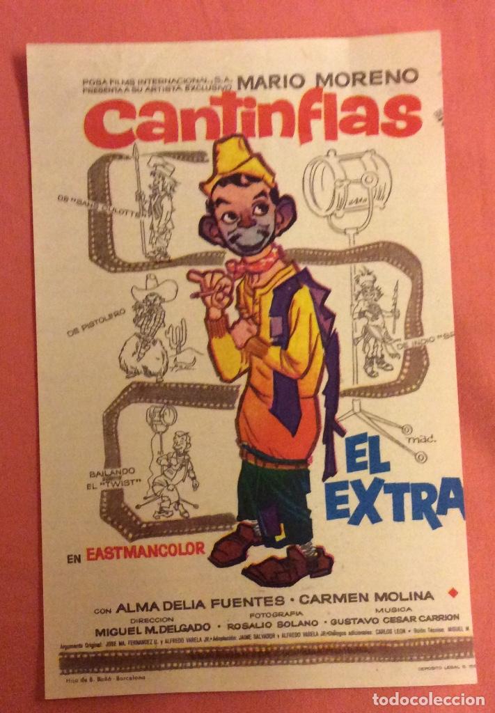  Flyers Publicitaires de films Anciens: FOLLETO DE MANO EL EXTRA. CANTINFLAS. SIN PUBLICIDAD