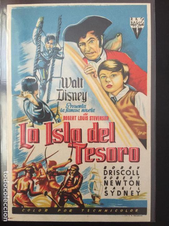 Cine: PROGRAMA DE CINE LA ISLA DEL TESORO DE WALT DISNEY. CINE MONTERROSA. - Foto 1