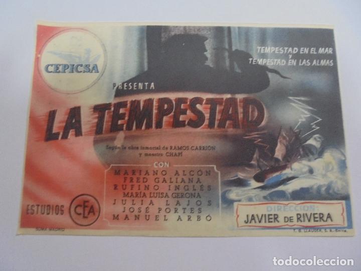 Cine: PROGRAMA DE CINE. LA TEMPESTAD. RIALTO MODERNO. VER DORSO - Foto 1