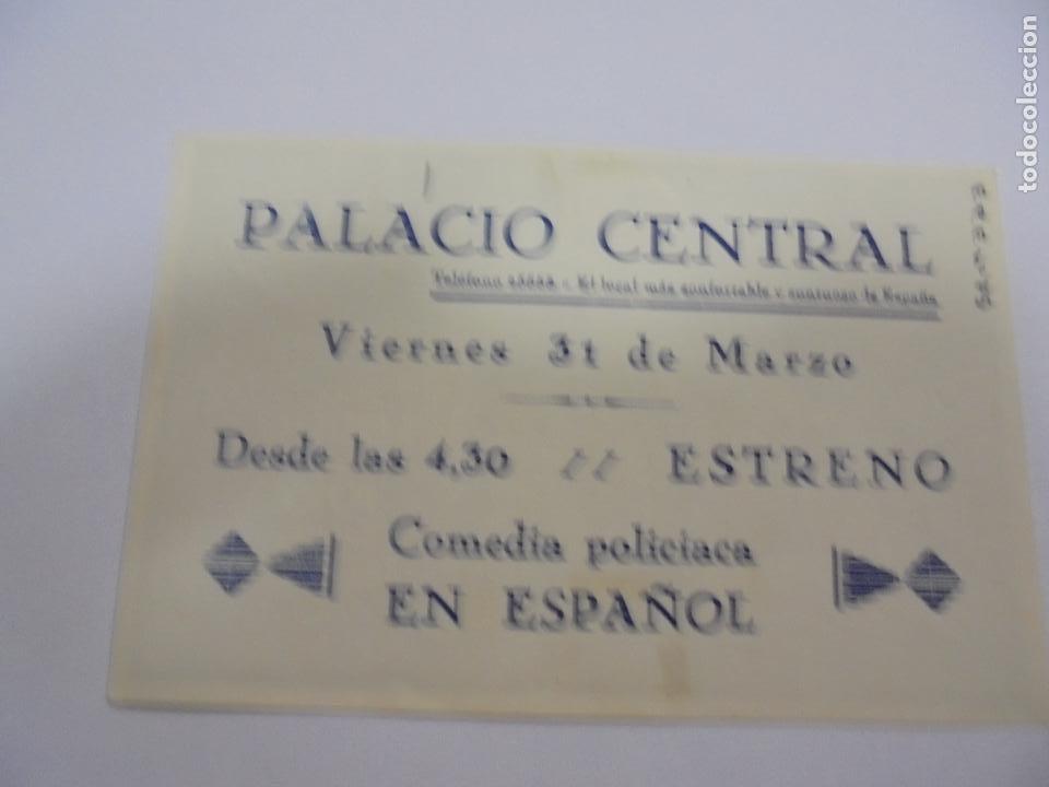 Cine: PROGRAMA DE CINE. ONDAS MORTALES. PALACIO CENTRAL. VER DORSO - Foto 2