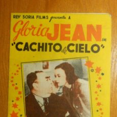 Cine: FOLLETO DE MANO CINE - PELÍCULA - FILM - CACHITO DE CIELO - 1945 - PRINCIPAL Y CAMPOS - DOBLE
