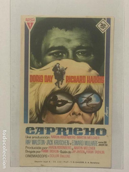 Cine: PROGRAMA DE CINE CAPRICHO CON DORIS DAY. SIN PUBLICIDAD.