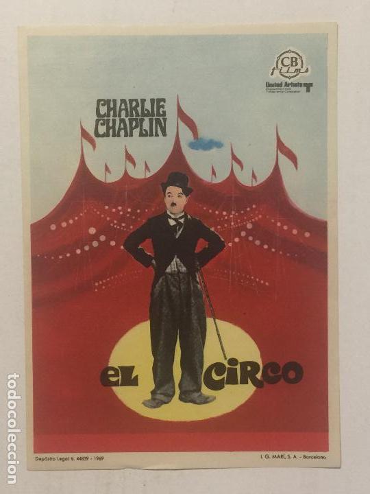 Cine: PROGRAMA DE CINE EL CIRCO CON CHARLIE CHAPLIN. SIN PUBLICIDAD.