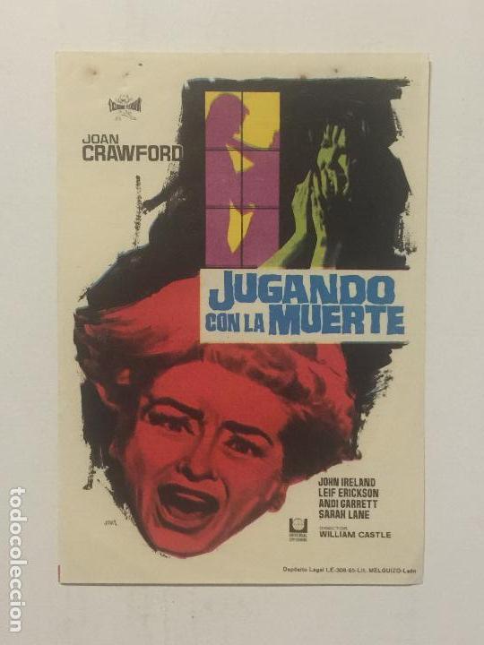 Cine: PROGRAMA DE CINE JUGANDO CON LA MUERTE. SIN PUBLICIDAD. - Foto 1