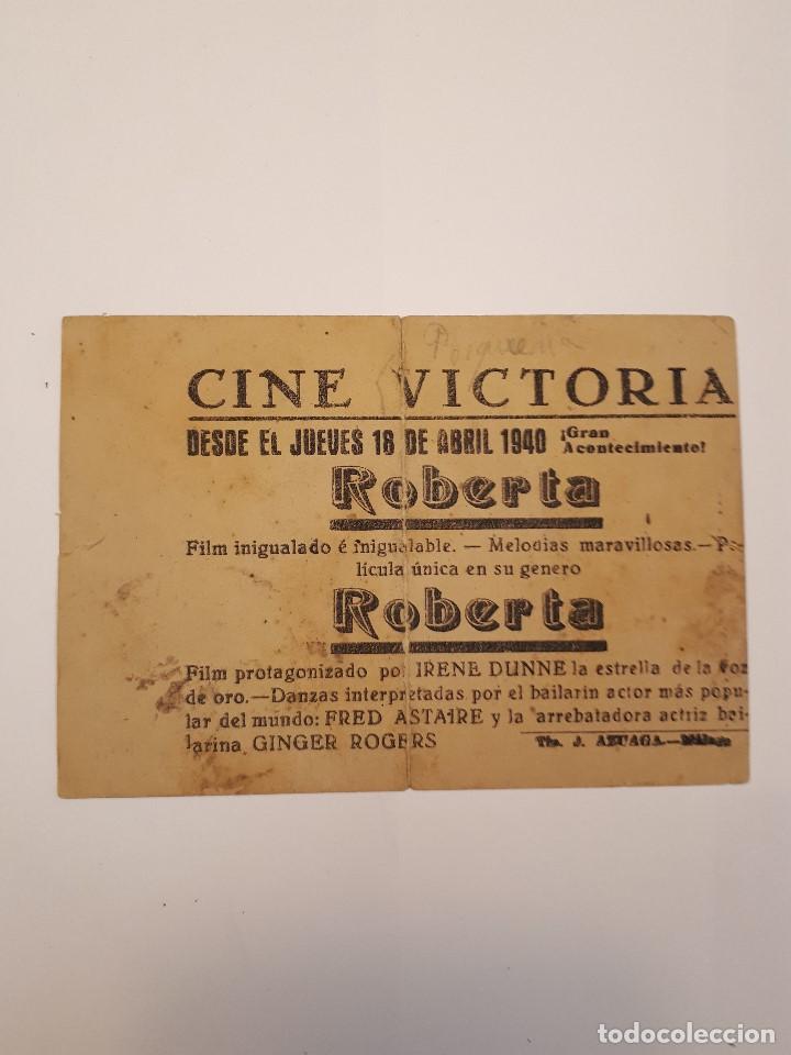 Cine: Roberta, cine Victoria, M&aacute;laga. 1940 - Foto 2