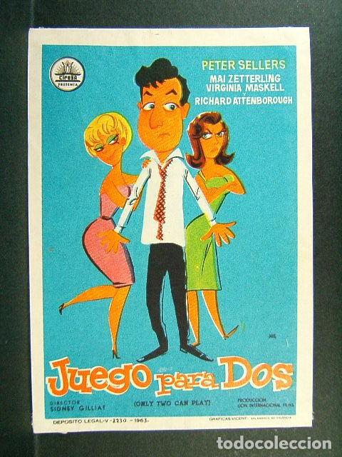 Cine: JUEGO PARA DOS-(ONLY TWO CAN PLAY)-SIDNEY GILLIAT-PETER SELLERS-ILUSTRADO POR JANO-1963.