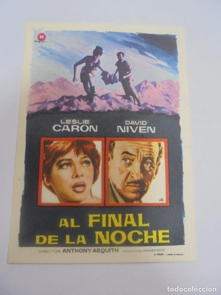  Foglietti di film di film antichi di cinema: PROGRAMA DE CINE. S/P. AL FINAL DE LA NOCHE