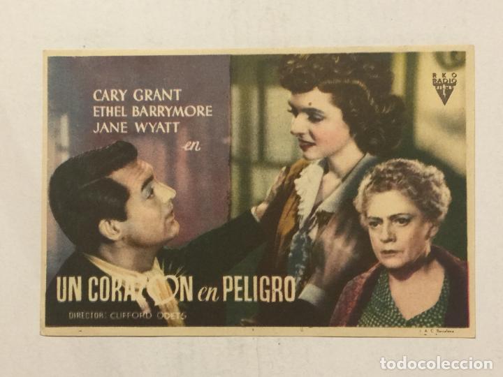 Cine: PROGRAMA DE CINE, UN CORAZ&Oacute;N EN PELIGRO CON CARY GRANT. SIN PUBLICIDAD.