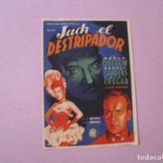 Cine: JACK EL DESTRIPADOR. TEATRO ROMERO ZAFRA. 20 MARZO 1947.. Lote 120813219