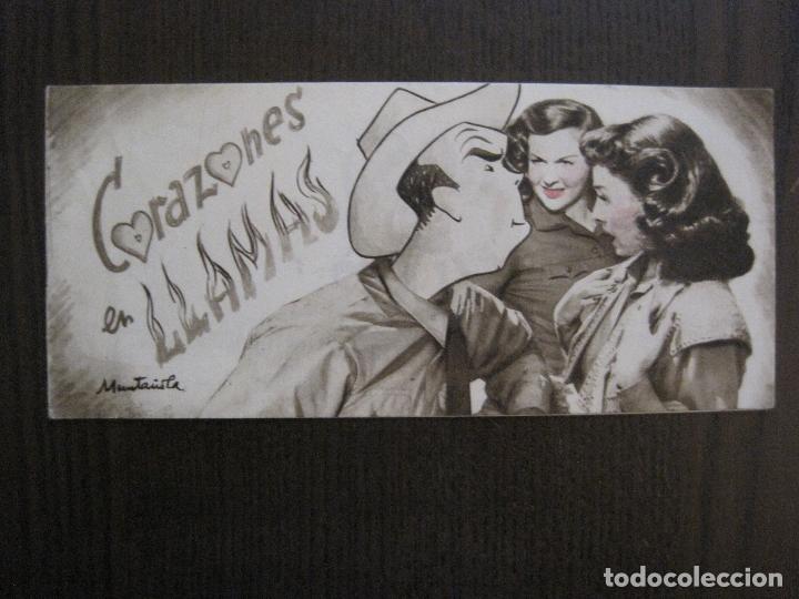 Cine: CORAZONES  EN LLAMAS- PROGRAMA DE CINE -VER FOTOS-(C-4165)