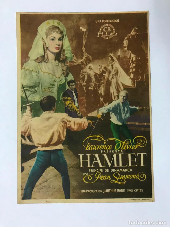 Cine: PROGRAMA DE CINE HAMLET, CON PUBLICIDAD PALACIO DEL CINE - CORDOBA - Foto 1