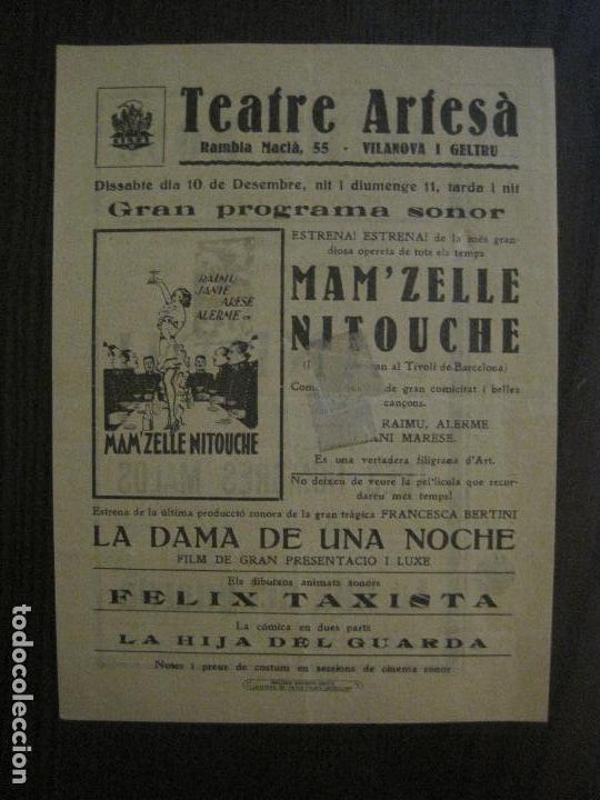 Cine: MAM&acute;ZELLE NITOUCHE - PROGRAMA DE CINE - VILANOVA -VER FOTOS-(C-4177)