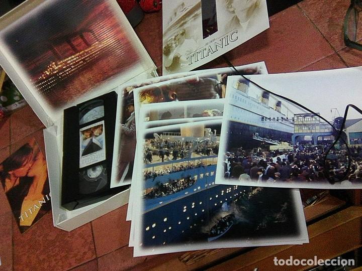 Cine: Titanic - Caja de lujo con postales & fotograma de 35 mm & folleto - (James Cameron, 1997)
