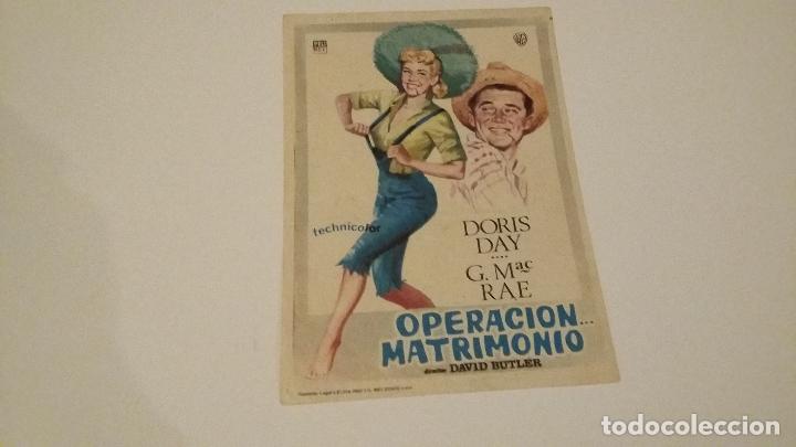 Cine: OPERACION MATRIMONIO - DORIS DAY - G.MAC RAE -S/P _AN
