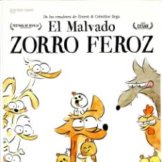 Cine: EL MALVADO ZORRO FEROZ, DIBUJOS ANIMADOS. 21 X 30 CMS. C/I.