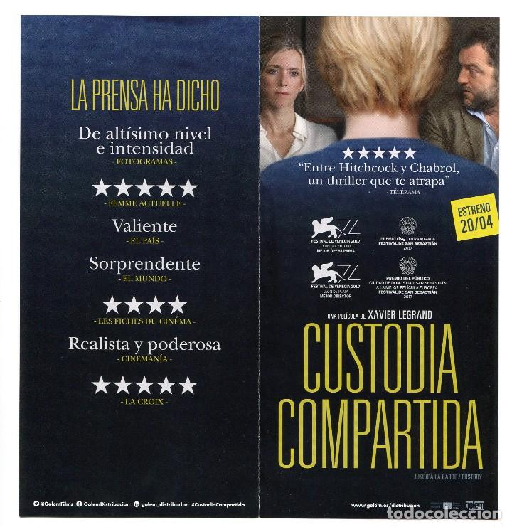 Cinema: CUSTODIA COMPARTIDA, de Xavier Legrand. 10 X 21 cms.