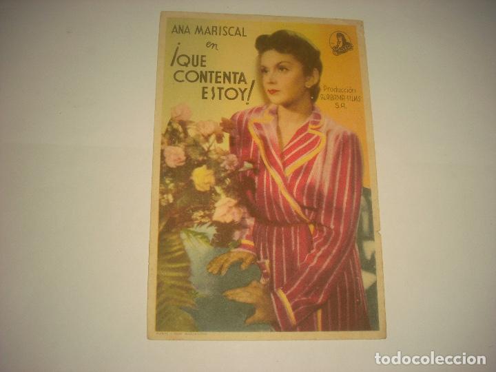 Cine: QUE CONTENTA ESTOY ! , SIN PUBLICIDAD . - Foto 1