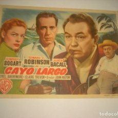 Cine: CAYO LARGO , H. BOGART, SIN PUBLICIDAD