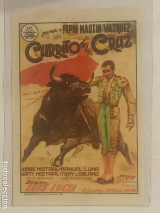 Cine: PROGRAMA DE CINE CURRITO DE LA CRUZ. SIN PUBLICIDAD. - Foto 1