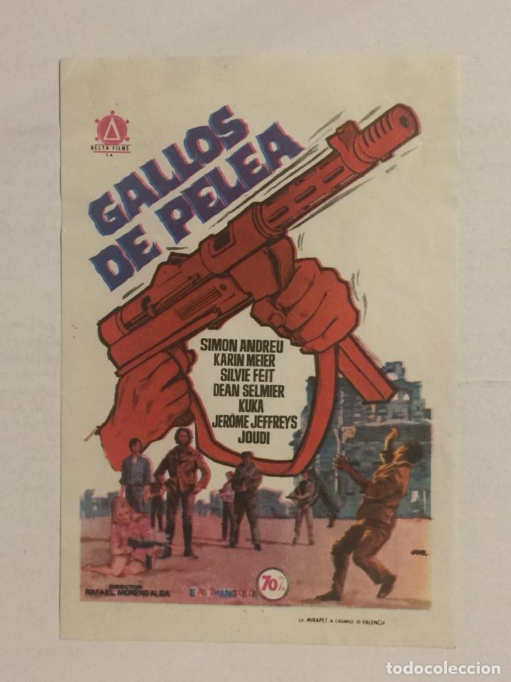 Cine: PROGRAMA DE CINE, GALLOS DE PELEA. SIN PUBLICIDAD. - Foto 1