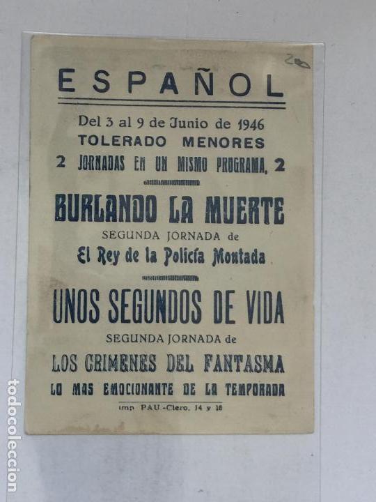 Cine: PROGRAMA DE CINE, EL REY DE LA POLICIA MONTADA. CINE ESPA&Ntilde;OL. - Foto 2