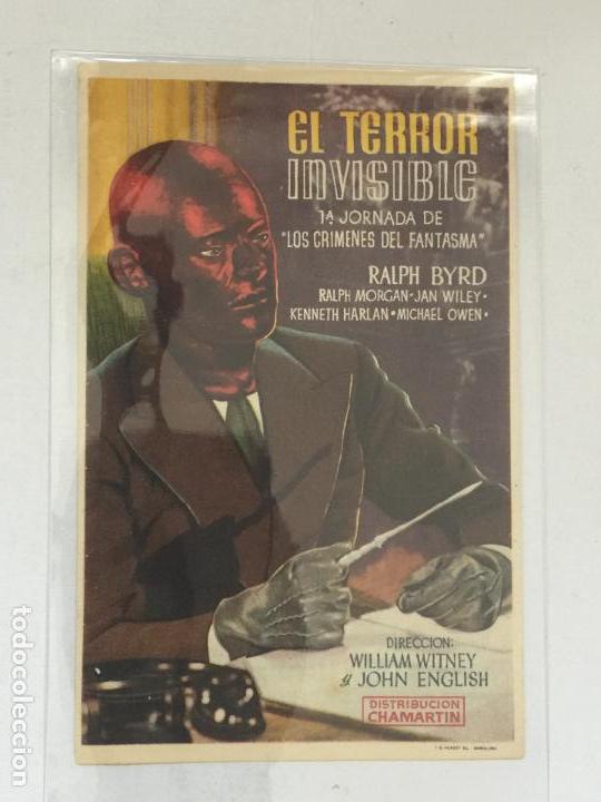 Cine: PROGRAMA DE CINE, EL TERROR INVISIBLE. GRAN CINE CENTRAL. - Foto 1