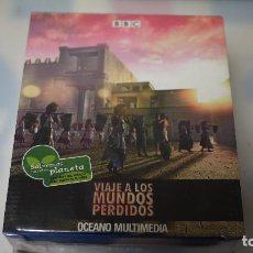 Folhetos de mão de filmes antigos de cinema: VIAJE A LOS MUNDOS PERDIDOS - 10 DVD - NUEVO Y PRECINTADO - BBC - OCEANO MULTIMEDIA. Lote 123120679