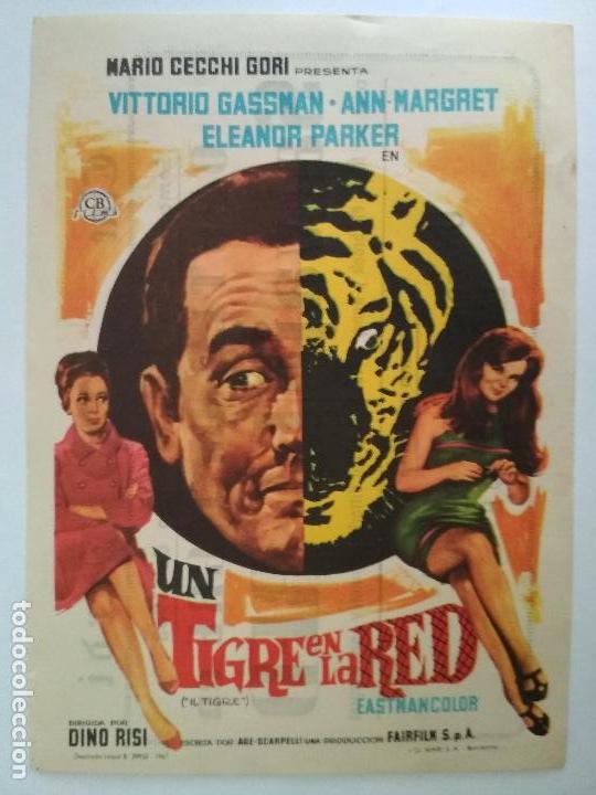 Cine: FOLLETO DE CINE, UN TIGRE EN LA RED, A&Ntilde;OS 60, ORIGINAL, CINE VERDI