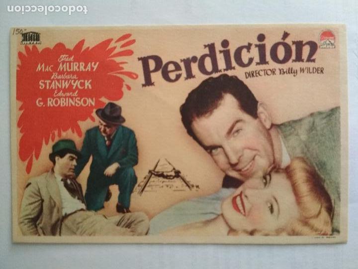 folleto de cine perdicion años original Comprar Comedia Folletos de mano de películas