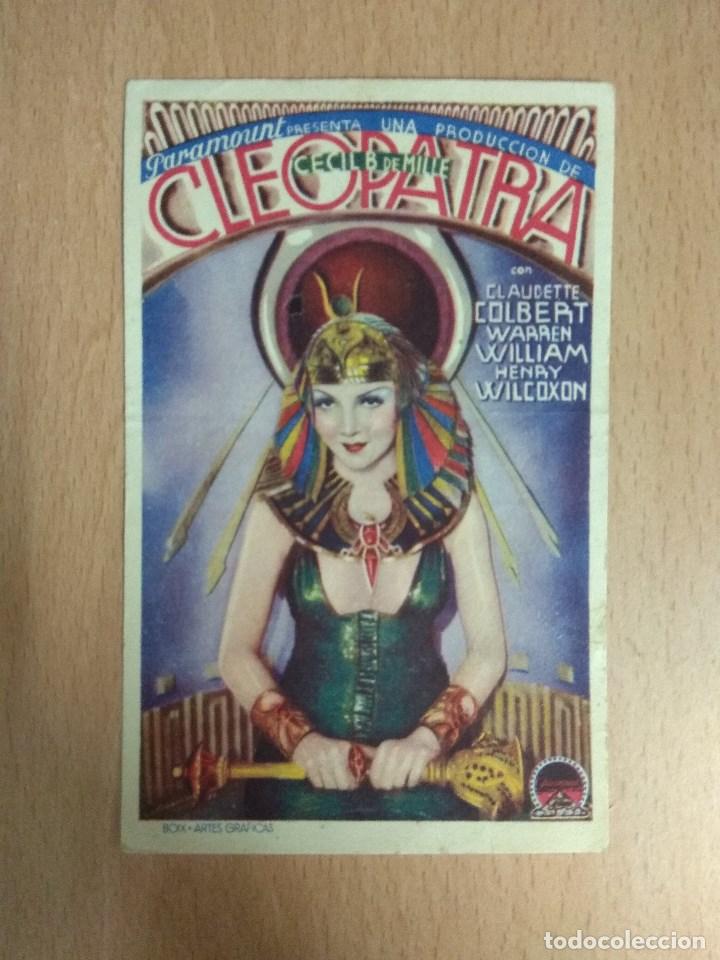 Cine: CLEOPATRA 1935 - Programa de mano - Foto 1