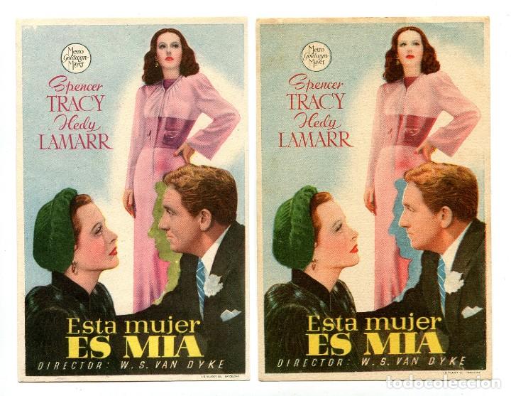  Flyers Publicitaires de films Anciens: ESTA MUJER ES M&Iacute;A, con Spencer Tracy.
