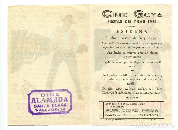 Cine: HOMBRE DEL OESTE, con Gary Cooper. - Foto 2