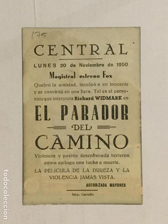 Cine: PROGRAMA DE CINE EL PARADOR DEL CAMINO. CINE CENTRAL. - Foto 2