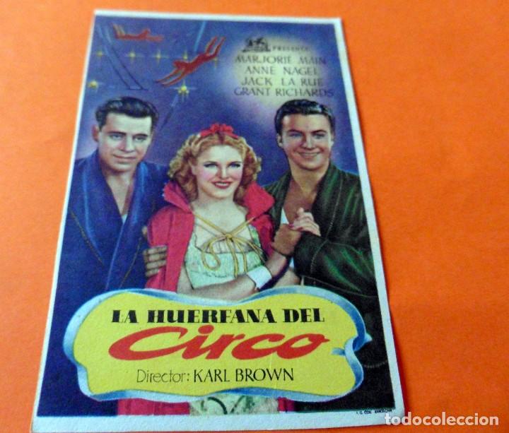 Cine: PROGRAMA DE CINE - S/P - LA HUERFANA DEL CIRCO - Foto 1