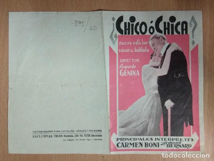 Cine: CHICO O CHICA - A&Ntilde;OS 30 - PROGRAMA DOBLE DE MANO. - Foto 1