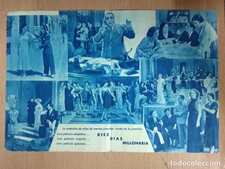 Cine: DIEZ DIAS MILLONARIA - CINE - PROGRAMA DOBLE DE MANO. - Foto 2
